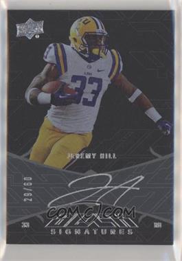 2014 Upper Deck Exquisite Collection - UD Black Signatures #UDB-JH - Jeremy Hill /60