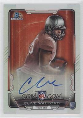 2015 Bowman - Chrome Rookie Autographs - Refractor #RCRA-CW - Clive Walford