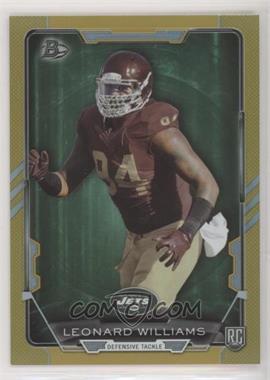 2015 Bowman - Rookies - Gold Rainbow Foil #10 - Leonard Williams /399