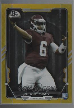 2015 Bowman - Rookies - Gold Rainbow Foil #107 - Blake Sims /399