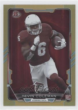 2015 Bowman - Rookies - Gold Rainbow Foil #61 - Tevin Coleman /399