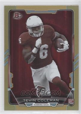 2015 Bowman - Rookies - Gold Rainbow Foil #61 - Tevin Coleman /399