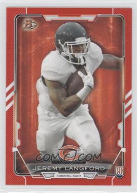 2015 Bowman - Rookies - Red #35 - Jeremy Langford /199