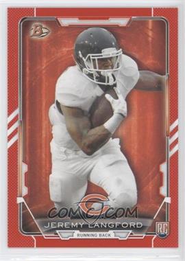 2015 Bowman - Rookies - Red #35 - Jeremy Langford /199