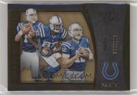 Peyton Manning, Reggie Wayne, Andrew Luck #/199