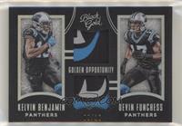 Kelvin Benjamin, Devin Funchess [EX to NM] #/10