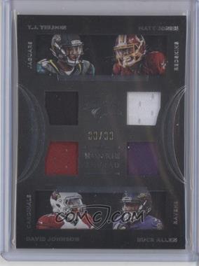 2015 Panini Black Gold - Rookie Tetrad - White Gold #RT4-RB2 - T.J. Yeldon, Matt Jones, David Johnson, Buck Allen /99