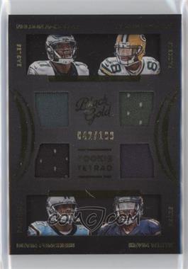 2015 Panini Black Gold - Rookie Tetrad #RT4-NWR - Nelson Agholor, Ty Montgomery, Devin Funchess, Kevin White /199