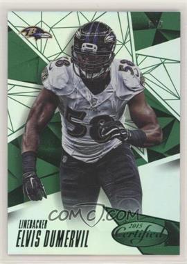 2015 Panini Certified - [Base] - Mirror Green #36 - Elvis Dumervil /5