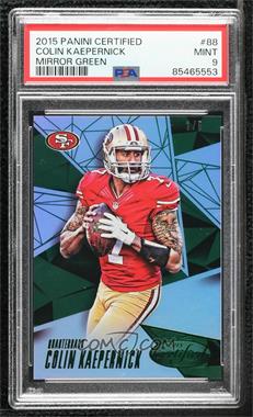 2015 Panini Certified - [Base] - Mirror Green #88 - Colin Kaepernick /5 [PSA 9 MINT]