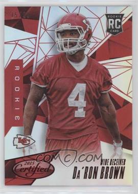 2015 Panini Certified - [Base] - Mirror Red #135 - Rookies - Da'Ron Brown /99