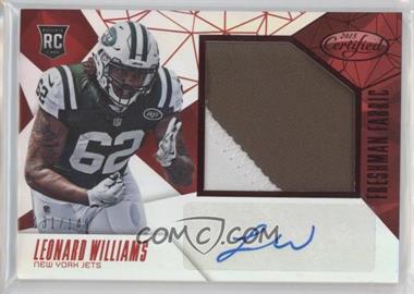 2015 Panini Certified - [Base] - Mirror Red #220 - Freshman Fabric - Leonard Williams /149