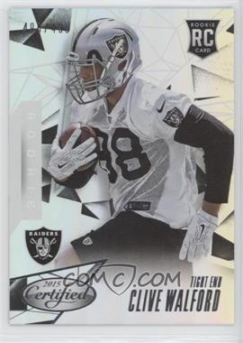 2015 Panini Certified - [Base] - Mirror Silver #132 - Rookies - Clive Walford /499