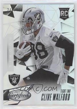 2015 Panini Certified - [Base] - Mirror Silver #132 - Rookies - Clive Walford /499