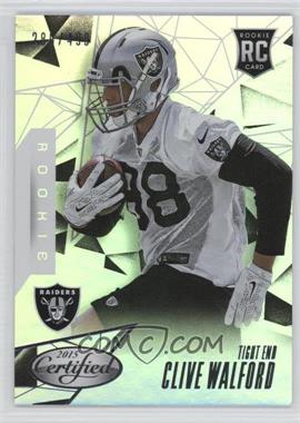2015 Panini Certified - [Base] - Mirror Silver #132 - Rookies - Clive Walford /499