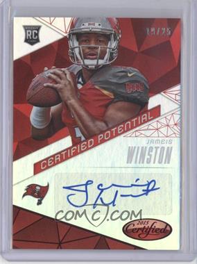2015 Panini Certified - Certified Potential - Mirror Red #CP-JW - Jameis Winston /25