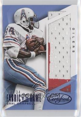 2015 Panini Certified - Fabric of the Game - Prime #FOTG-EC - Earl Campbell /34