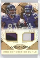 Maxx Williams, Stefon Diggs #/25