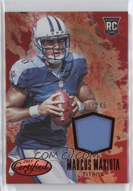 2015 Panini Certified - Scorching Swatches - Mirror Red #SS-MM - Marcus Mariota /249