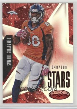 2015 Panini Certified - Stars - Mirror Red #S33 - Demaryius Thomas /199