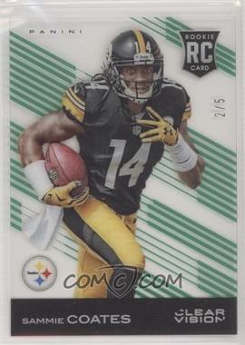 2015 Panini Clear Vision - [Base] - Green #114.1 - Rookie - Sammie Coates (Left Hand at Chest) /5 [Noted]