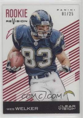 2015 Panini Clear Vision - [Base] - Red #91 - Wes Welker /25