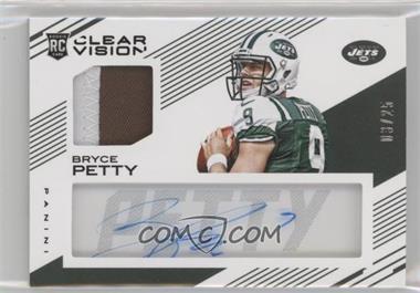2015 Panini Clear Vision - Clear Choice Jersey Autographs - Prime #CCJ-BP - Bryce Petty /25