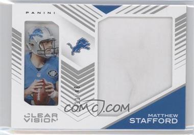 2015 Panini Clear Vision - Clear Vision Jumbo Jerseys #JJ-MS - Matthew Stafford /49