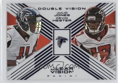 2015 Panini Clear Vision - Double Vision - Blue #DV-8 - Julio Jones, Devin Hester /99