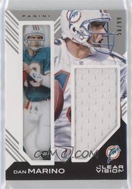 2015 Panini Clear Vision - Framed Fabrics #FF-DM - Dan Marino /99