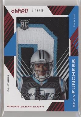 2015 Panini Clear Vision - Rookie Clear Cloth Jerseys - Prime #RCC-DF - Devin Funchess /49