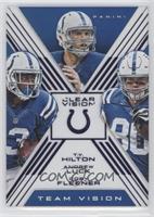 T.Y. Hilton, Andrew Luck, Coby Fleener #/99