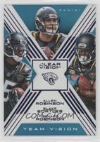 Allen Robinson,  Blake Bortles, Denard Robinson [EX to NM] #/99