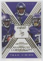 Greg Jennings, Teddy Bridgewater, Jerick McKinnon #/10