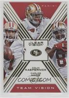 Colin Kaepernick, Carlos Hyde, Anquan Boldin #/10