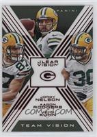 Jordy Nelson,  Aaron Rodgers, John Kuhn