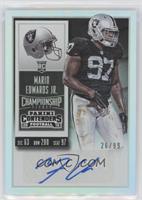 Rookie Ticket - Mario Edwards Jr. [EX to NM] #/99