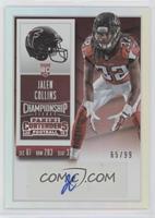 Rookie Ticket - Jalen Collins [EX to NM] #/99