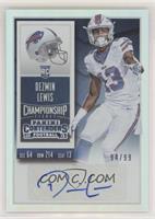 Rookie Ticket - Dezmin Lewis (Base) #/99