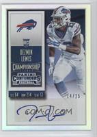 Rookie Ticket - Dezmin Lewis (Team Logo) #/25