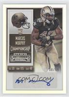 Rookie Ticket - Marcus Murphy (Base) #/99