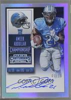 Rookie Ticket RPS - Ameer Abdullah (Base) [Noted] #/25