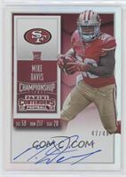 Rookie Ticket RPS - Mike Davis (Team Logo) #/49