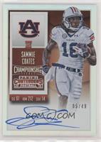 Rookie Ticket RPS - Sammie Coates (Team Logo) #/49