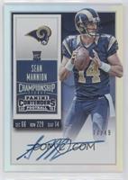 Rookie Ticket RPS - Sean Mannion (Team Logo) #/49