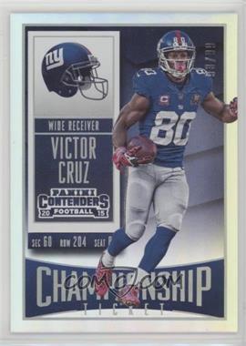 2015 Panini Contenders - [Base] - Championship Ticket #93 - Victor Cruz /99