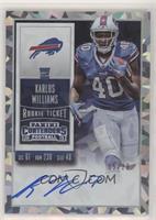 Rookie Ticket RPS - Karlos Williams (Team Logo) #/23