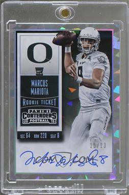 2015 Panini Contenders - [Base] - Cracked Ice Ticket #225.2 - Rookie Ticket RPS - Marcus Mariota (Team Logo) /23