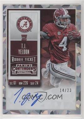 2015 Panini Contenders - [Base] - Cracked Ice Ticket #236.3 - Rookie Ticket RPS - T.J. Yeldon (College) /23