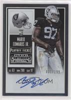 Rookie Ticket - Mario Edwards Jr. #/199